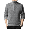 Men's Half-Zip Cotton Blended Sweater - Stylish & Comfortable